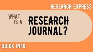 What is A Research Journal [upl. by Ttirrem]