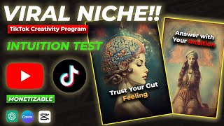 Best Faceless TikTok Niche  Viral Intuition Test Niche  How to make Videos [upl. by Arika]