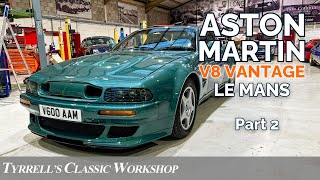 Smooth Roar The Aston Martin V8 Vantage Noise Solved Part 2  Tyrrells Classic Workshop [upl. by Ahtelrac524]