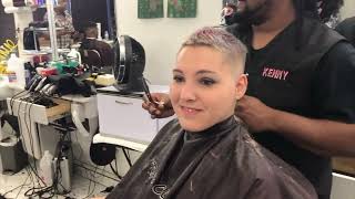 Genetta LV  Pt 3 Long Blonde Hair to Bald Free Video [upl. by Eihcir41]