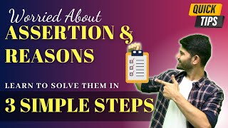 How to Solve Assertion Reason Type Questions in SST Class 10  Tips to Solve Assertion Reason [upl. by Atiseret]