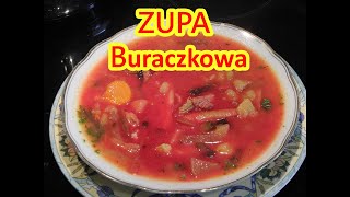 ZUPA BURACZKOWA PRZEPIS Z BURAKÓW Z ZIEMNIAKAMI SMACZNA NA MIĘSIE 🧡💥babciabozenkagotuje Nr 320 [upl. by Tipton]