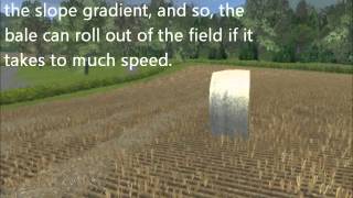 Farming Simulator 2013  MoreRealistic mod  Baling on Springhill [upl. by Capwell]