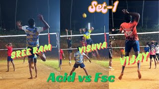 Acid’s vs Fsc 🔥 set1 udayarvilai Match  kanyakumari [upl. by Acinorev16]