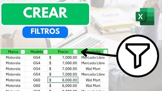 Como crear FILTROS en EXCEL [upl. by Addy]