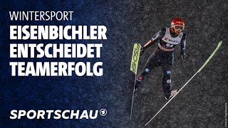 Skispringen Deutsches SkisprungQuartett überzeugt in Lahti  Sportschau [upl. by Adnylam]