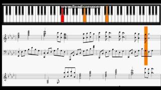 Shirushi  Sword art online SAO  Piano Sheet [upl. by Maurizia]