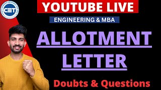 MBA Cap Round 1 Allotment Letter 2023  Engineering Allotment Letter 2023 [upl. by Raines]