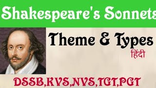 ShakeshpeareBiography Shakespeares Sonnets in हिंदी  Shakespeares Sonnet Theme [upl. by Sawyere34]