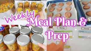 Weekly Meal Plan Einkauf Prep amp Co [upl. by Fergus72]