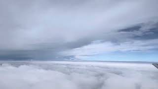 Cloudy sky view from airplane travel plane sky treading [upl. by Aicre]