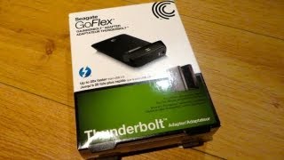 Seagate GoFlex Thunderbolt Adapter Unboxing [upl. by Anom]