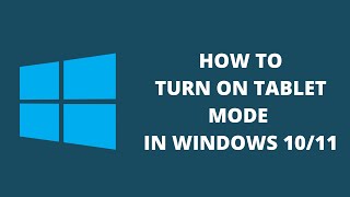 How To EnableDisable Tablet Mode In Windows 10 [upl. by Llewkcor]