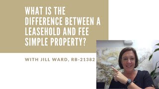 Leasehold vs fee simple explained [upl. by Ricker]