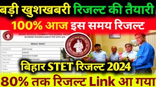 रिजल्ट OUT आज  BSEB Stet Result 2024 [upl. by Yotal190]