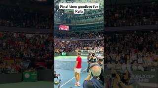 Goodbye for Nadal 😢😢😥 trending tennis españa [upl. by Jonati]