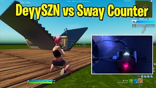 Deyy vs FaZe Sway Counter INTENSE 1v1 Buildfights [upl. by Older64]