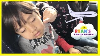 Family Fun Vacation Kid Airplane Trip Disney World Sour Ice Cream Candy Ryans Family Review Vlog [upl. by Terryl]