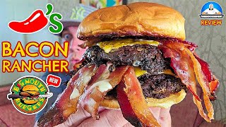 Chilis® Bacon Rancher BIG MOUTH Burger Review 🌶️🥓👄🍔  theendorsement [upl. by Nilyram418]