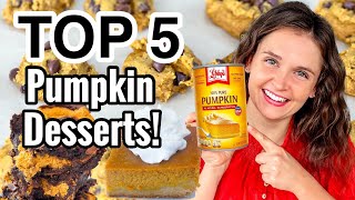 5 of the EASIEST Pumpkin Dessert Ideas  Best Tasty amp Easy Pumpkin Dessert Recipes  Julia Pacheco [upl. by Ardnuasak]