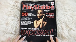 ASMR  90s Playstation Gaming Magazine pt 3 🎮 Fully Whispered Crinkles Tapping [upl. by Weider522]