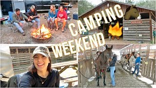 Camping With HORSES  My Horse Reared  Barn Tour [upl. by Yot395]