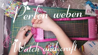 Perlen weben mit Webrahmen von Ravensburger Schmuck selber machen  Produkttest [upl. by Eelyak365]