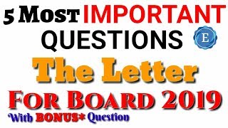 Important Questions Of The Letter Class 10  CBSE  Roli Saxena  English World [upl. by Edita555]