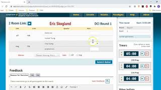 Tabroomcom Judge Tutorials  2  Using Online Ballots [upl. by Ahseyk]