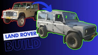 Land Rover build  disc conversion 33quot tyres Raptor paint [upl. by Ytineres108]