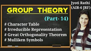 Character table Irreducible RepresentationGreat Orthogonality TheoremMilliken Symbols [upl. by Milo]