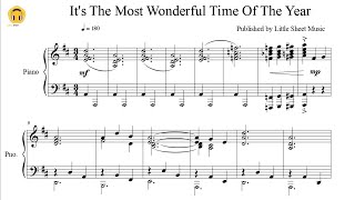 Its The Most Wonderful Time Of The Year by Andy Williams Piano SoloSheets [upl. by Durkin456]