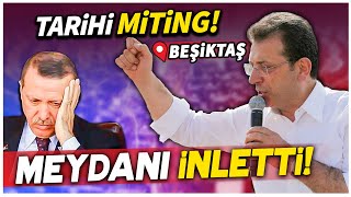 Ekrem İmamoğlu seçime saatler kala ceketi çıkardı kolları sıvadı Beşiktaşta tarihi miting [upl. by Anidualc]