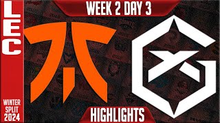 FNC vs GX Highlights  LEC Winter 2024 Week 2 Day 3  Fnatic vs Giantx [upl. by Lothar]