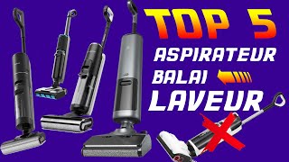 ✅ TOP 5 MEILLEUR ASPIRATEUR BALAI LAVEUR DE SOL [upl. by Irra]