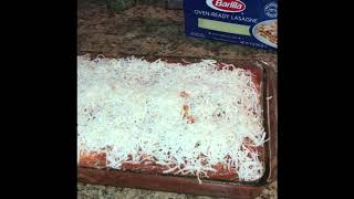 Better than Olive Garden Lasagna No Bake Barilla Lasagna [upl. by Aissat]