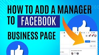 How to add a manager to facebook business page Step By Step 2024 [upl. by Notnek]