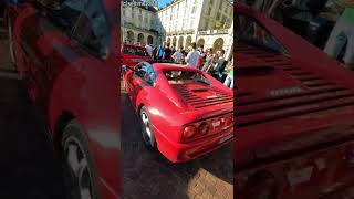 Ferrari F355 GTS Roaring and Revving Supercars Parade at Autolook Week Turin Torino Italy [upl. by Edvard]