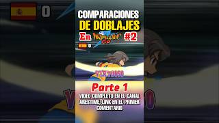 Comparación de Doblajes Técnicas de Inazuma Eleven Go CAMINO IMPERIAL  JAPONES VS ESPAÑOL Parte 1 [upl. by Rafaela]