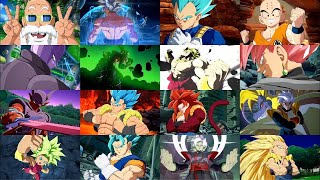 Dragon Ball FighterZ All Characters Super Special Ultimate Attacks Intro Victory Quote No Commentary [upl. by Zerep]