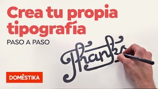 Crear tu propia tipografía es posible – CURSO ONLINE  Domestika [upl. by Annahael]