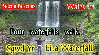 Four waterfalls walkBrecon beacons national parkSgwd yr Eira south wales [upl. by Arhat]