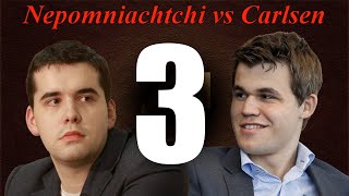 SCACCHI 495 Carlsen vs Nepomniachtchi  Game 3  Questione di Varianti  2021 C88 [upl. by Kalindi]