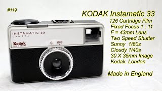 KODAK Instamatic 33 1968 [upl. by Anawyt]