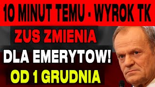 10 MINUT TEMU ZMIANY DLA EMERYTÓW OD 1GRUDZIEŃ 2024 DATY I KWOTY PŁATNOŚCI ZUS – SPRAWDŹ TERAZ [upl. by Stilla]