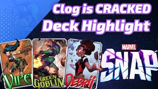 Clog felt CRACKED  I made 470 million bubs fairly quickly  Marvel SNAP Deck Highlight [upl. by Assir557]