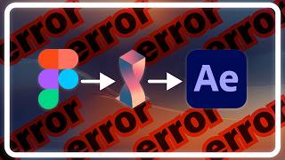 Figma To After Effects With AEUX Failed Until I Tried This [upl. by Zerk388]