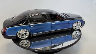 Hot Wheels MercedesBenz Maybach 62 Whips Dropstars Blue Black [upl. by Onairpic]