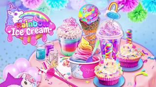 Rainbow Ice Cream  Unicorn Party Food Maker [upl. by Kifar]