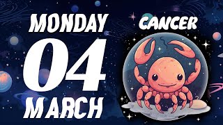 UNBELIEVABLE😲SEE WHATS COMING FOR YOU💰 CANCER ♋❤ HOROSCOPE FOR TODAY MARCH 4 2024 [upl. by Kleeman]